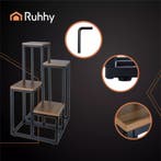 Ruhhy loft plantenstandaard – 4 lagen industrieel rek, Ophalen of Verzenden, Nieuw