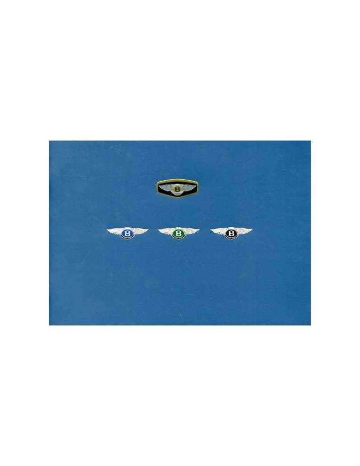 1997 BENTLEY PROGRAMMA BROCHURE ENGELS, Boeken, Auto's | Folders en Tijdschriften