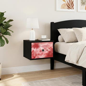 vidaXL Wandkastje AACHEN 2 st Zwart eiken 36 x 33 x 25 cm, Minder dan 45 cm, Verzenden, Nieuw, Minder dan 55 cm
