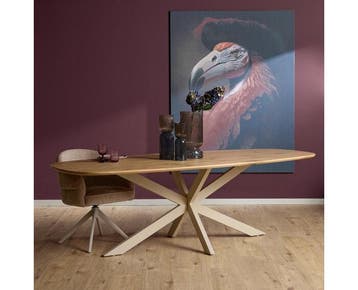 Eiken eettafel Ferris Deens ovaal 280x120 cm – Massief, Huis en Inrichting, Ophalen of Verzenden, Nieuw