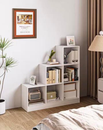 Nieuwe Boekenkast Kubus Kast – Stellingkast Wit 3 Laags Hout, Huis en Inrichting, Verzenden, Nieuw