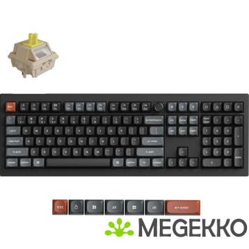 Keychron V6 Ultra Silk POM Banana Switch Draadloos, Verzenden, Nieuw, Keychron