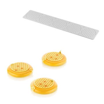 Silikomart Siliconen Mat Alvéolé (5) Ø75x2,5mm, Verzenden, Nieuw