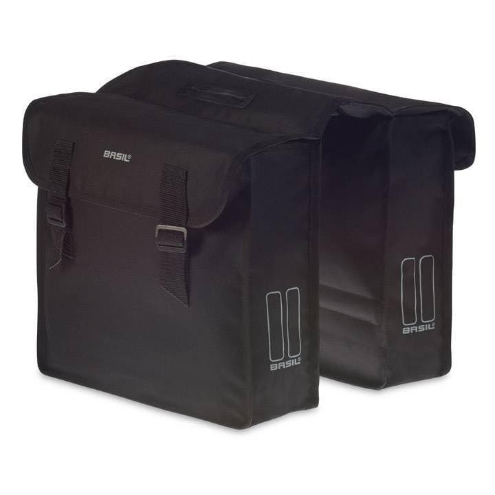 Basil dubbele fietstas Mara zw, Fietsen en Brommers, Fietsaccessoires | Fietstassen, Nieuw, Verzenden