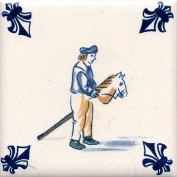 KLM Airline Business Class Delft Blue Tile Coaster - 75×75, Verzamelen, Verzenden, Zo goed als nieuw