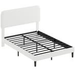 Eenpersoonsbedframe Met Teddy-fleece Bekleed Hoofdeinde, Met, Verzenden, Nieuw