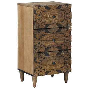 vidaXL Dressoir Bruin 40 x 33,5 x 75 cm Massief Mango Hout, Verzenden, Nieuw