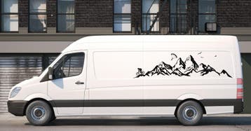 Camper Caravan Auto Bus stickers www.theriverhouse.nl, Ophalen of Verzenden, Nieuw