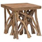vidaXL Salontafel takken 40x40x40 cm gemengd gerecycled hout, Huis en Inrichting, Tafels | Salontafels, Minder dan 50 cm, 50 tot 100 cm