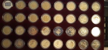 Griekenland. 2 Euro 2004/2025 (31 coins) (Zonder