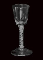 Wijnglas - Georgisch ondoorzichtig twist wijnglas c1760 -