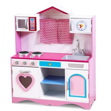 2dekans | Coast Speelkeuken - MDF - 82 x 30 x 101 cm - Roze, Ophalen of Verzenden, Zo goed als nieuw