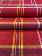 Tartan van katoenmix, geverfd in draad, dubbelzijdig, met, Antiek en Kunst