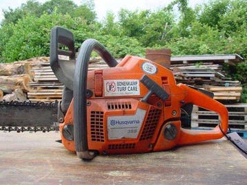 Kettingzaag motorzaag Husqvarna 359 voor 250 euro, Ophalen of Verzenden, Gebruikt, Kettingzaag, Husqvarna