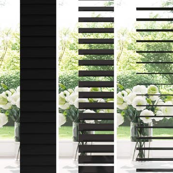 vidaXL Jaloezie Zwart 70 x 250 cm 35 mm Massief, Verzenden, Nieuw, Zwart