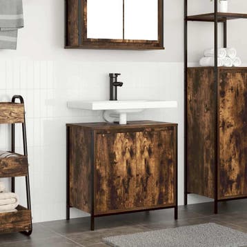 vidaXL Badkamerkast 60x34,5x60 cm gerookt eikenkleurig, Verzenden, Nieuw