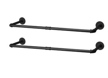 92 cm Industriële Wandkledingrek – Metaal & Pijp, Verzenden, Nieuw