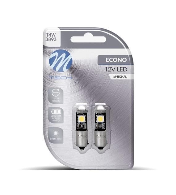 M-Tech LED - BA9s / T4W 12V - Basis 1x Led diode - Canb..., Auto-onderdelen, Verlichting, Nieuw, Verzenden