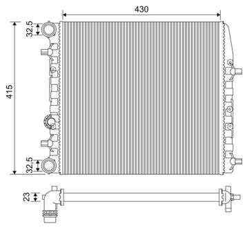 Radiateur o.a: Seat, Cordoba (6L2), Ibiza III (6L1), Ophalen of Verzenden, Nieuw, Seat