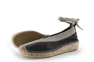 Shabbies Amsterdam Espadrilles in maat 39 Grijs, Shabbies Amsterdam, Verzenden, Zo goed als nieuw, Grijs