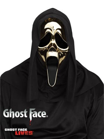 Ghost Face® Scream Masker Goud, Verzenden, Nieuw, Feestartikel