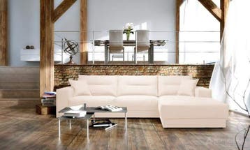 Loungebank Venray - loungebanken - Wit, Nieuw, 150 cm of meer, Stof, 250 tot 300 cm