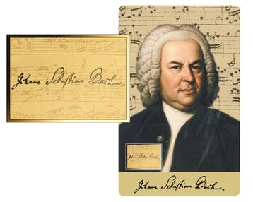Johann Sebastian Bach | 24 karaat Gouden Munt Coincard, Verzenden