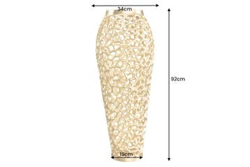 Filigraan design XXL vaas ABSTRACT BLAD 90cm goud, Huis en Inrichting, Woonaccessoires | Vazen, Ophalen of Verzenden, Nieuw