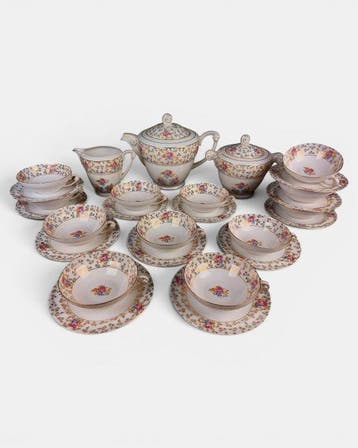Limoges, Unique 1928 ca. - Theeservies (27) - Porselein -