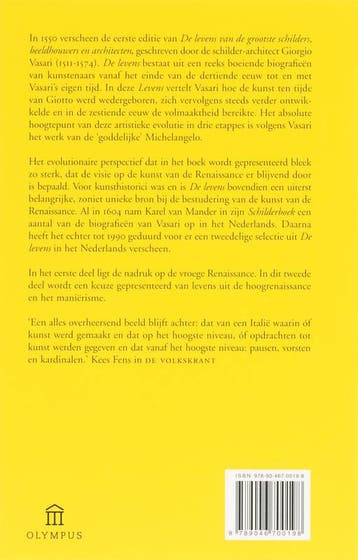 De levens / 2 Van Coreggio tot Titiaan / Olympus, Verzenden, Gelezen, Giorgio Vasari
