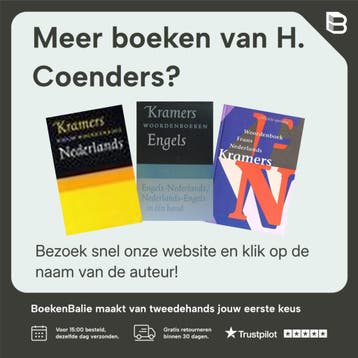 Kramers handwoordenboek Engels-Nederlands - H. Coenders, Boeken, Verzenden, Gelezen, H. Coenders