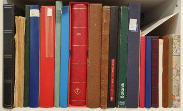 Wereld - Collectie in 18 albums & stockboeken en los, Gestempeld