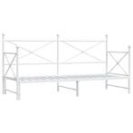 Bedbank Staal XL 90x200 | Tweedekansje | OP=OP, Huis en Inrichting, Slaapkamer | Bedden, Wit, Ophalen of Verzenden, Metaal, Modern