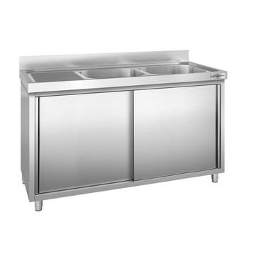 GGM Gastro | Spoelkast PREMIUM - RVS - 1400x700mm - met 2 |, Verzenden, Nieuw in verpakking, RVS Meubilair