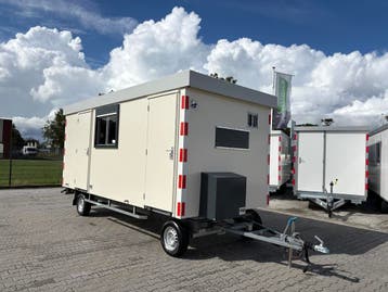 Schaftwagen Schamel met berging en toilet  5,10 x 2,30  mtr, Ophalen of Verzenden