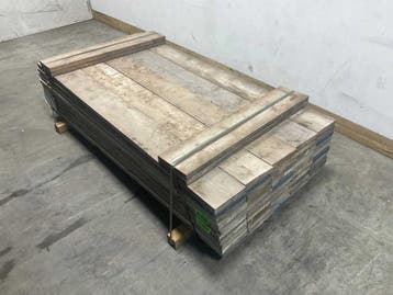 Veiling - 50x Steigerplank gebruikt 200x20x3,2cm, Doe-het-zelf en Verbouw, Hout en Planken, Nieuw
