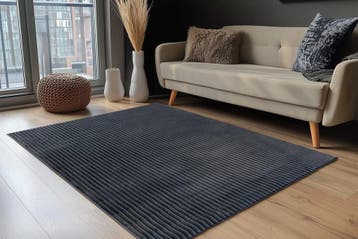 Hoogpolig Vloerkleed | Plush | Antraciet | 160x230 cm, Verzenden, Nieuw