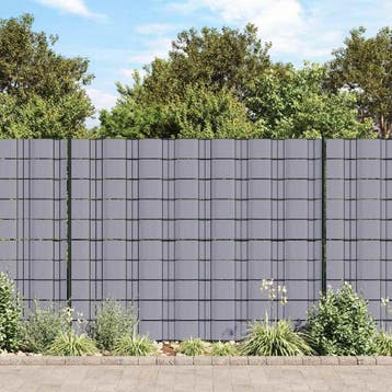 vidaXL Privacystrips 35x0,19 m PVC mat lichtgrijs, Verzenden, Nieuw, Kunststof, Minder dan 1 meter