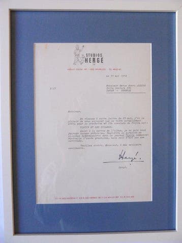 Tintin T23 - Tintin et les Picaros (C1) + lettre tapuscrite, Nieuw