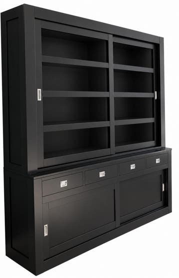 Buffetkast zwart - zwart Hasselt 260 x 240cm, Ophalen of Verzenden, Nieuw