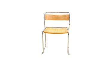 Vintage Italiaanse chromen buisframe stoel met webbing zitti, Ophalen of Verzenden, Nieuw