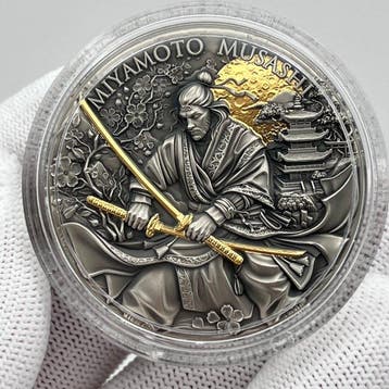 Niue. 5 Dollars 2025 – Miyamoto Musashi – 2 oz Silver coin –
