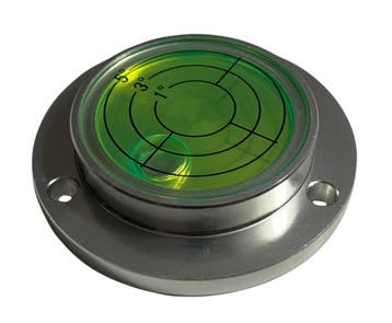 Ronde waterpas in aluminium behuizing (55x40x12 mm, zilver), Ophalen of Verzenden, Nieuw