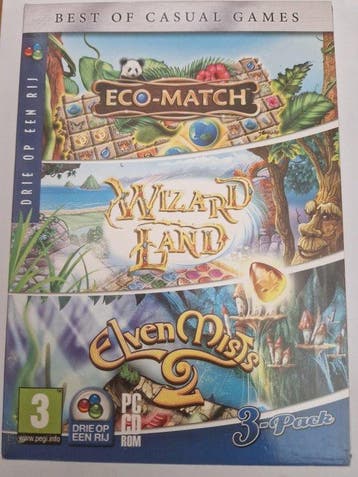 Best of Casual Games box Eco-Match, Wizard Land en Elven..., Verzenden, Nieuw