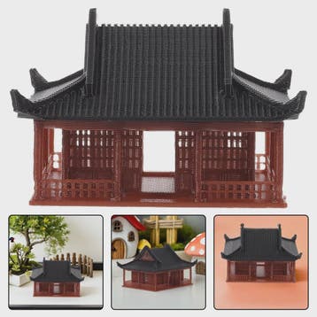 Miniatuur Zen Paviljoen Decoratie - Chinese Tempel Beeldje v, Verzenden