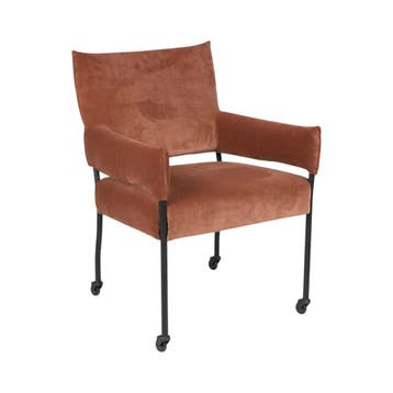 Eetkamerstoel Imke | Terracotta | Chill-Line, Ophalen of Verzenden, Nieuw