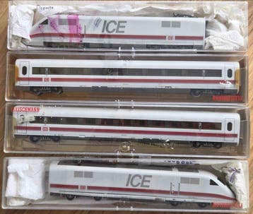 Fleischmann H0 - 4441 - Treinstel (4) - Set van 4 gebruikte, Hobby en Vrije tijd, Nieuw