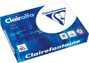 A4 papier 80 gram pak 500 vel Clairefontaine Clairalfa, Computers en Software, Verzenden, Nieuw, Clairefontaine