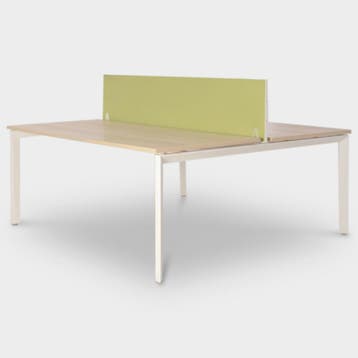 Febrü bench werkplek , Eiken blad, 2x 180 x 80 cm wit vaste, Ophalen of Verzenden, Nieuw