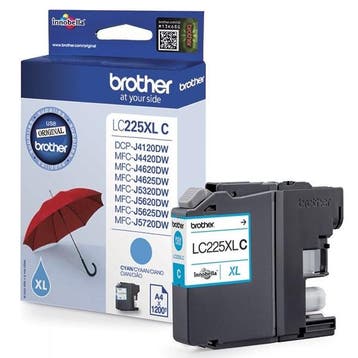 Brother LC-225XLC inktcartridge cyaan hoge capaciteit, Verzenden, Nieuw, Cartridge, Brother